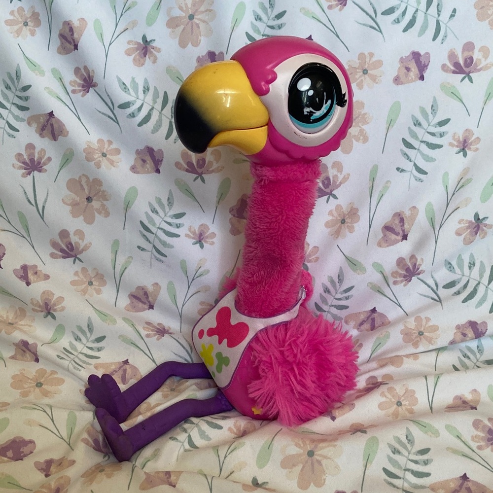 LITTLE LIVE PETS Gotta Go Flamingo Singing Wiggling and Pooping Plush Toy Only